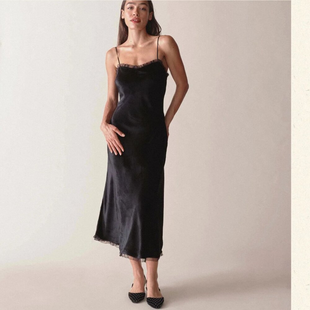 DOEN Calsi Dress Rose Blush in Black